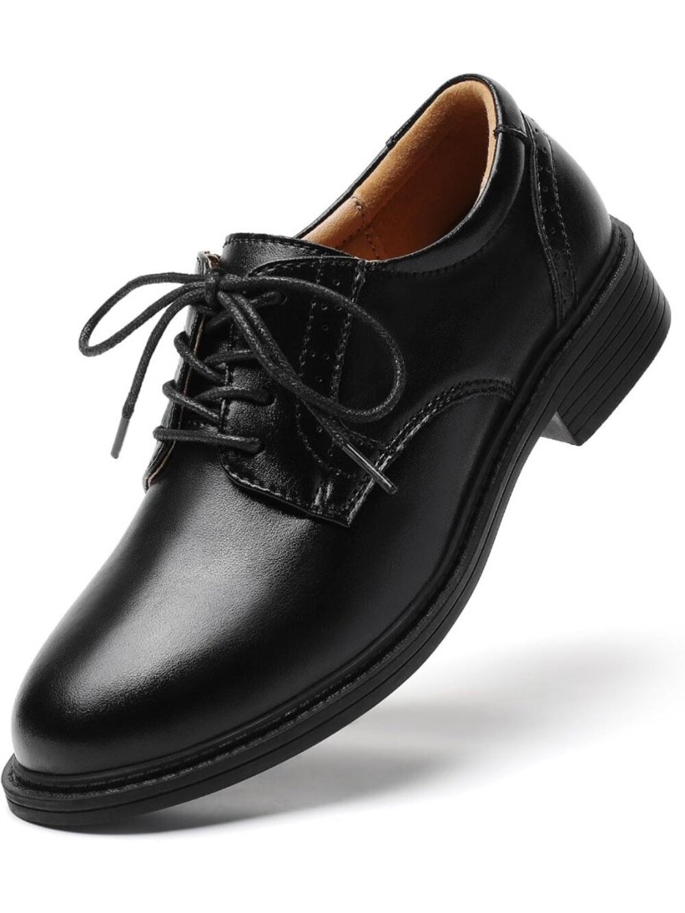 Chic Black Oxford Shoes for Women - Lace-Up Flats for Work, Office & Casual Wear
